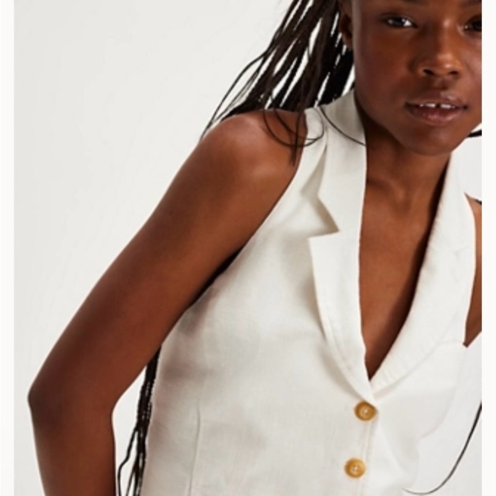 Free People Desk to Dinner Vest
